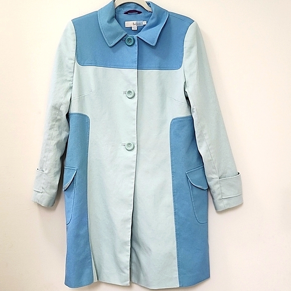 Boden Jackets & Blazers - Boden Women's Trench Coat Blue Size 12